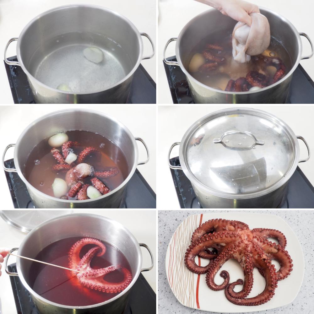 Pulpo a Lagareiro - Paso 2