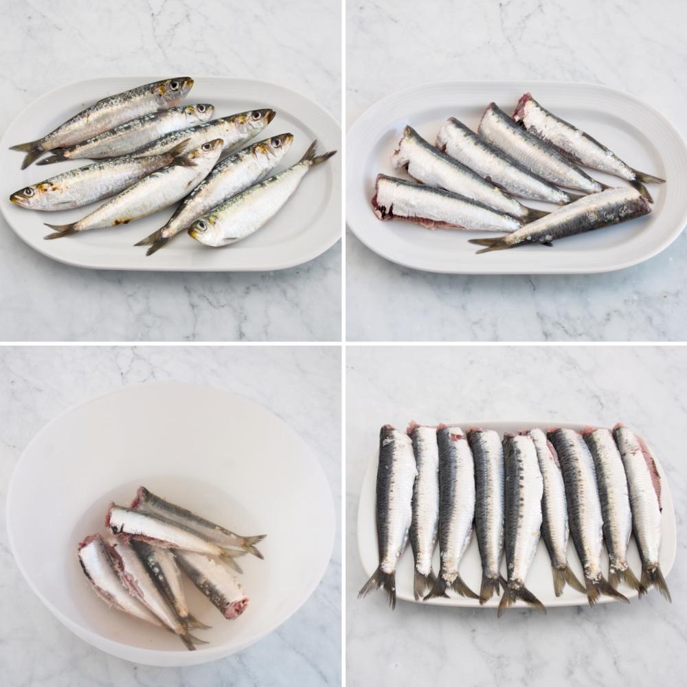 Sardinas fritas - Paso 1