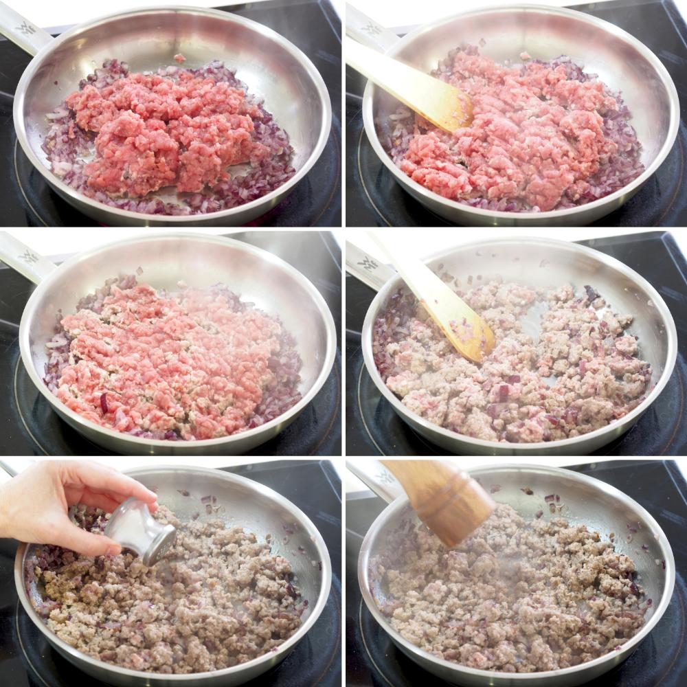 Tacos de carne picada - Paso 3