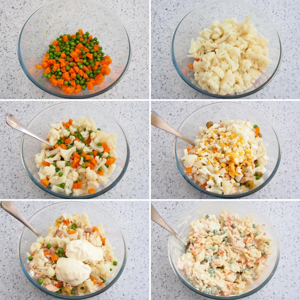 Ensaladilla de coliflor - Paso 6