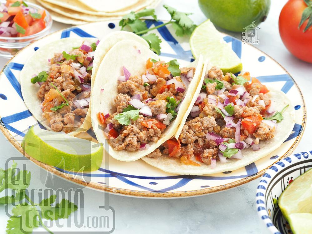 Tacos de carne picada