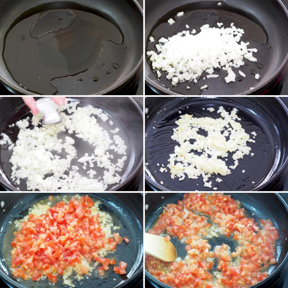 Huevos pericos - Paso 2
