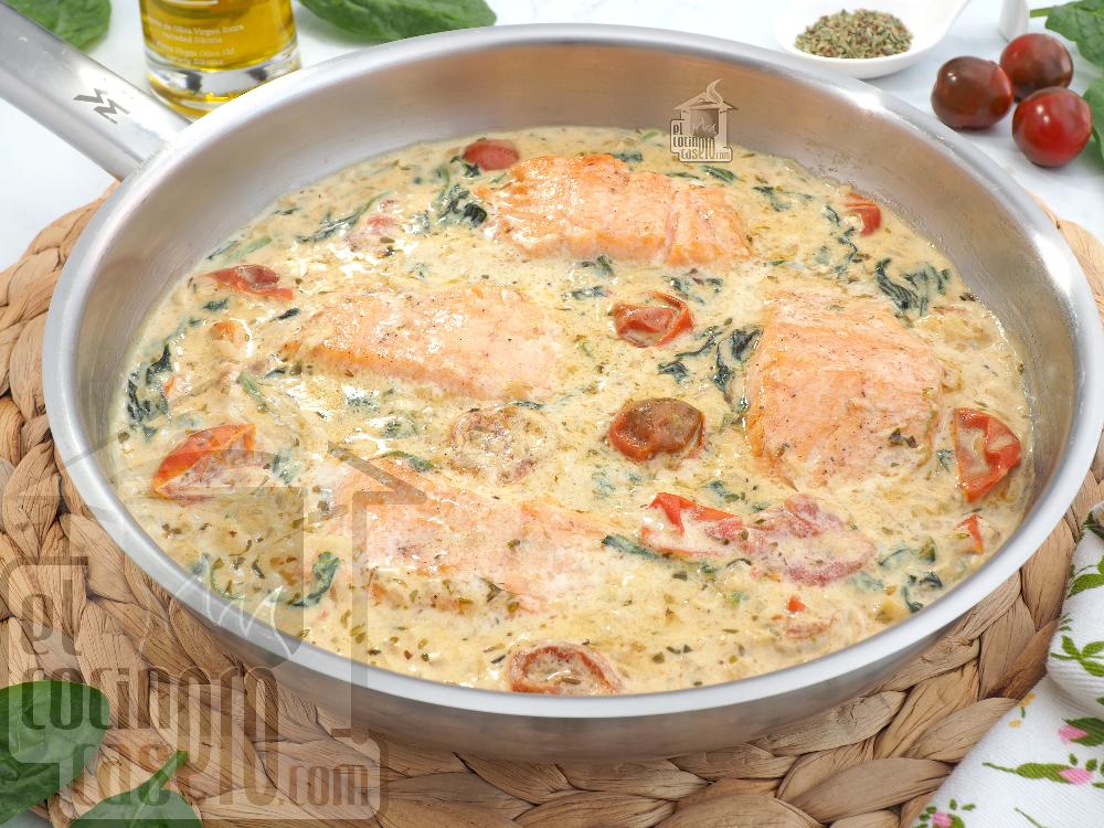 Salmón a la toscana