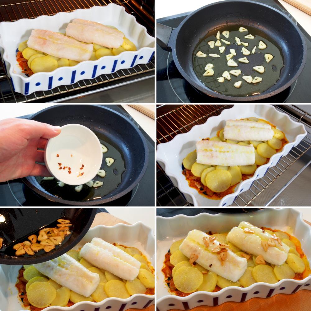 Merluza al horno con patatas - Paso 5