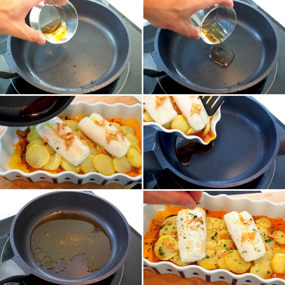 Merluza al horno con patatas - Paso 6