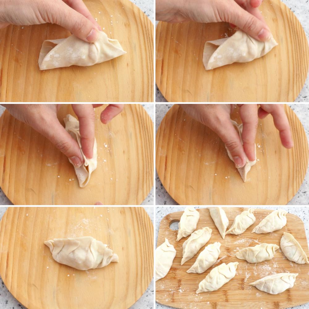 Gyozas de pollo - Paso 4