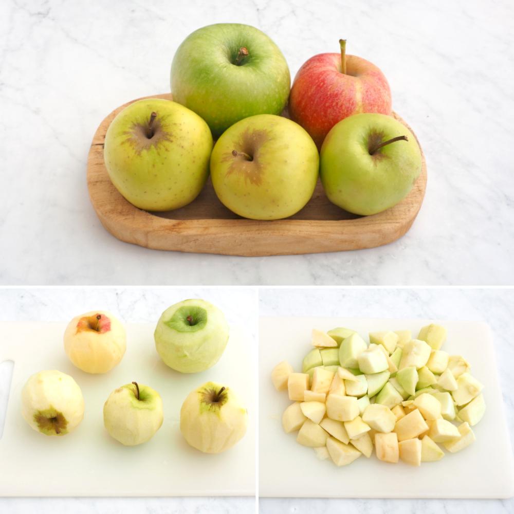 Crumble de manzana - Paso 1