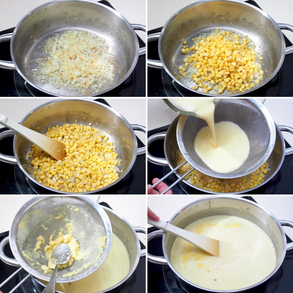 Crema de elote - Paso 3