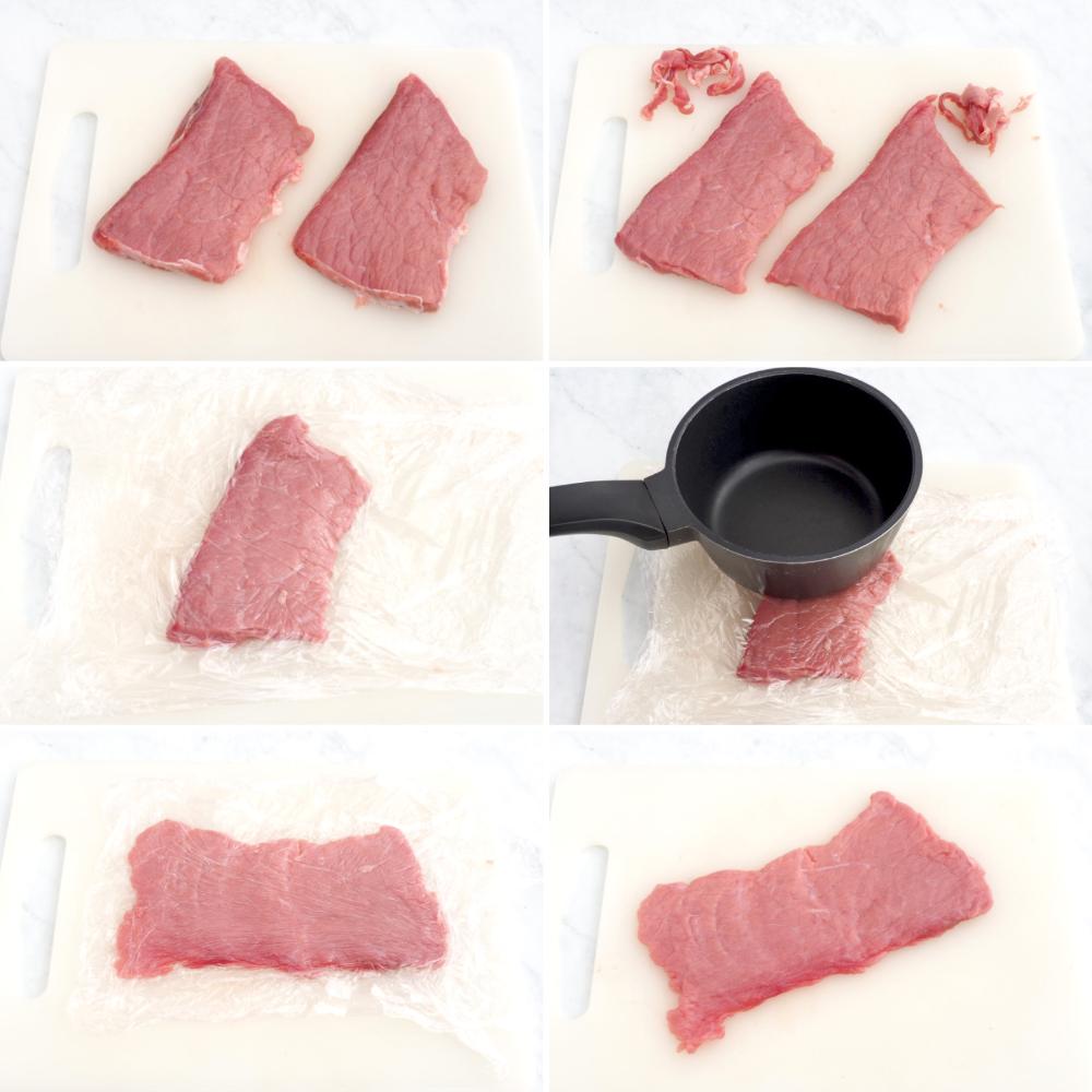 Cachopo asturiano de ternera - Paso 1