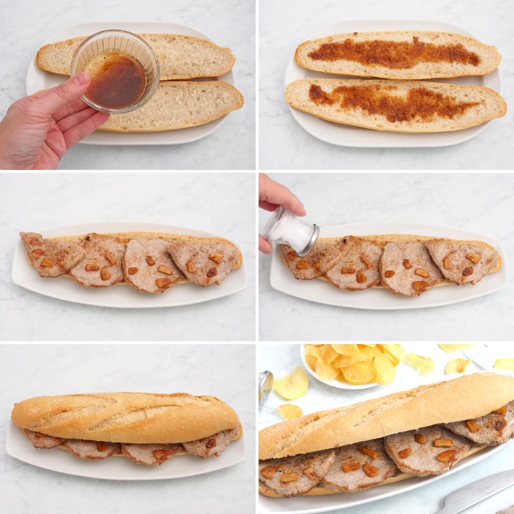 Pepito de ternera, receta del clásico bocadillo español - Paso 4