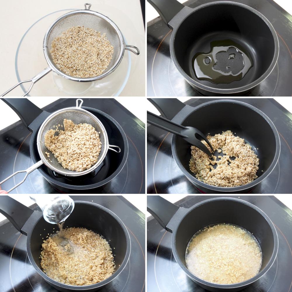 Quinoa con pollo - Paso 1