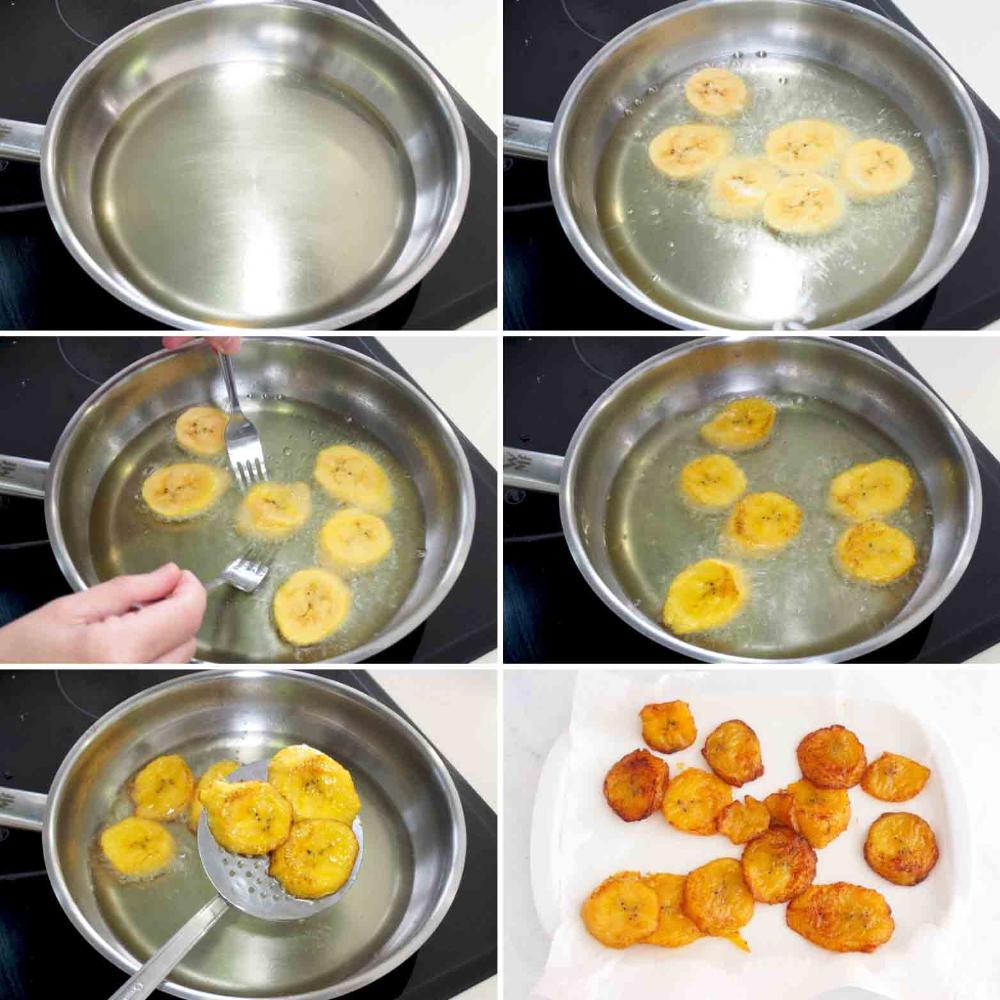 Plátano frito - Paso 3