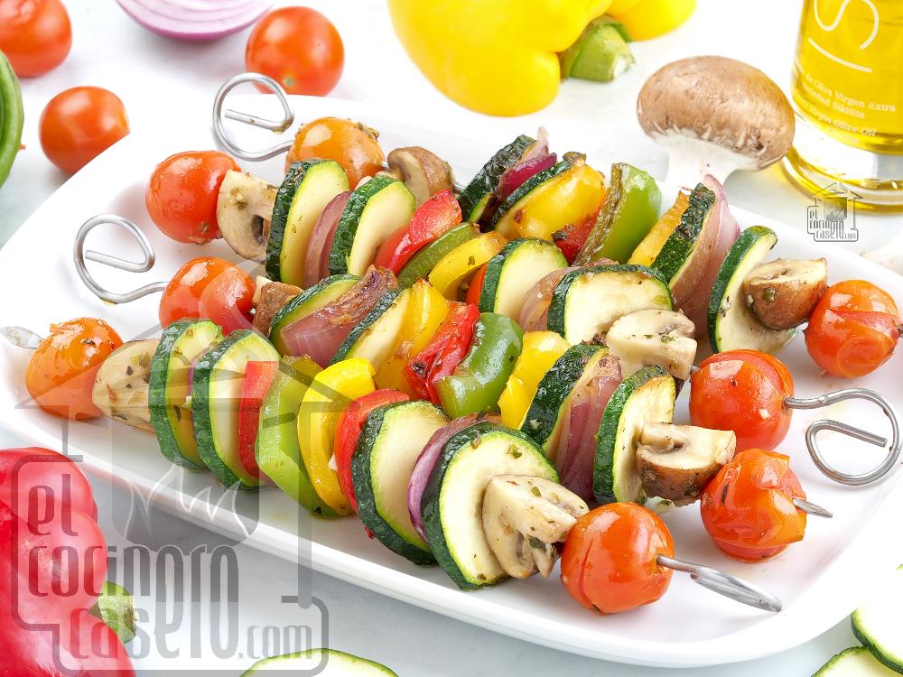 Brochetas de verduras