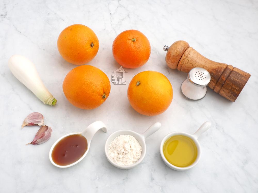 Salsa de naranja - Paso 1