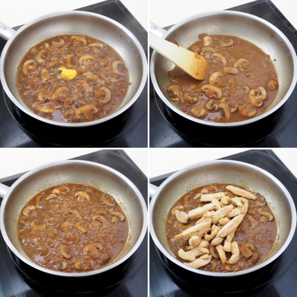 Pollo Strogonoff - Paso 6