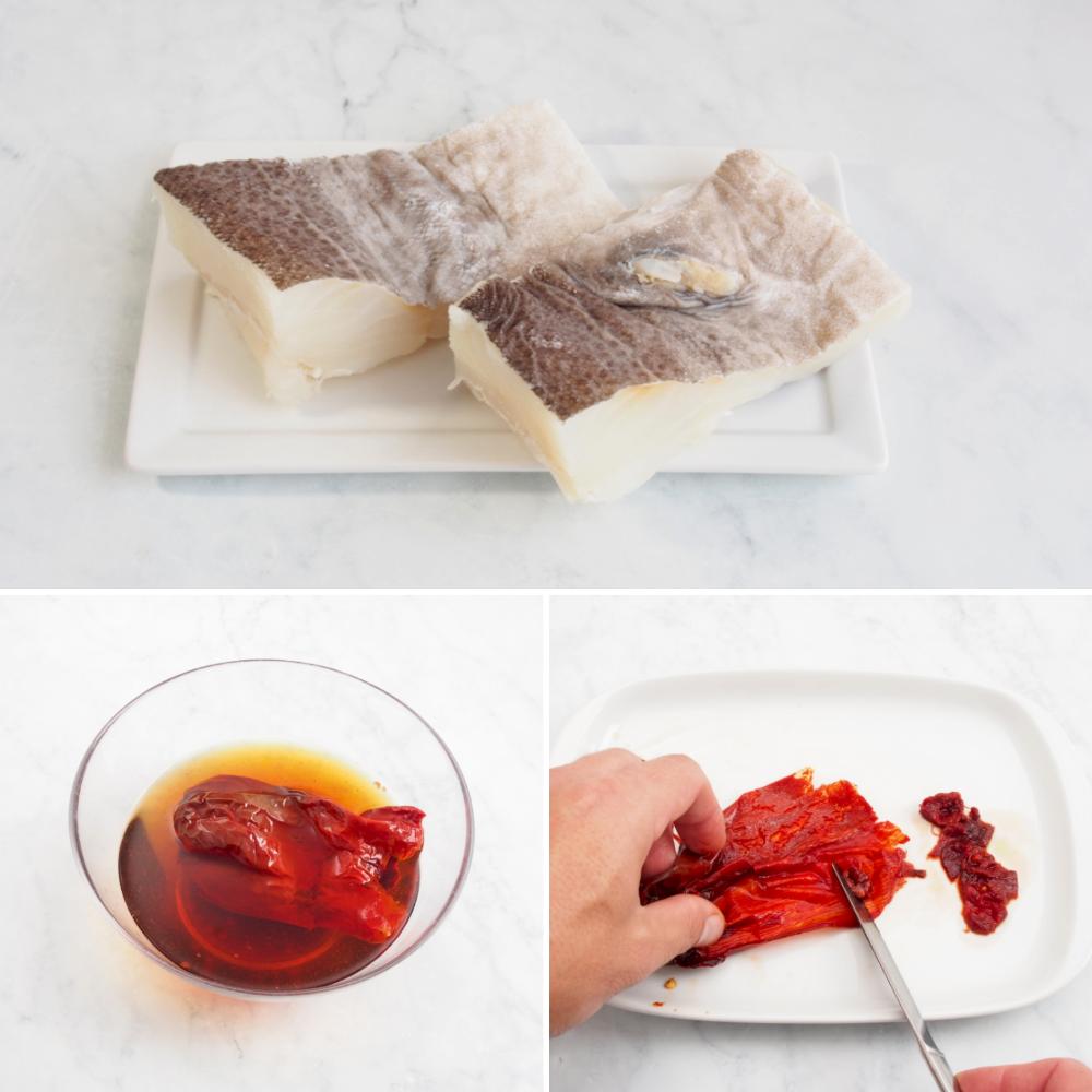 Bacalao al ajoarriero - Paso 1