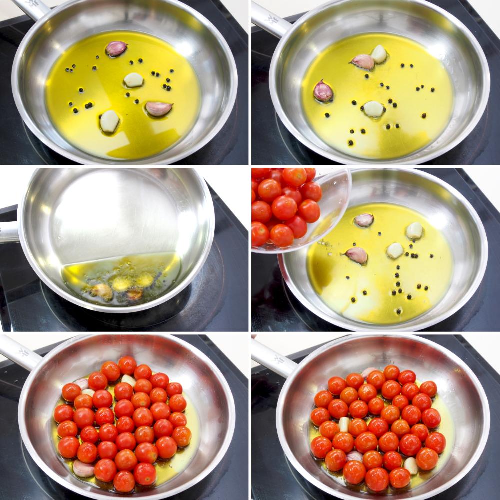 Tomates cherry confitados - Paso 2