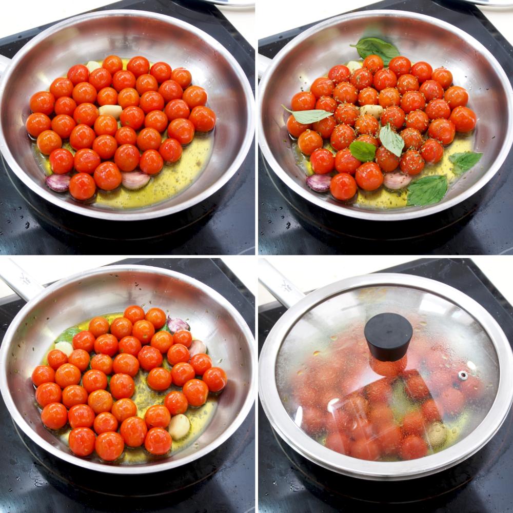 Tomates cherry confitados - Paso 3