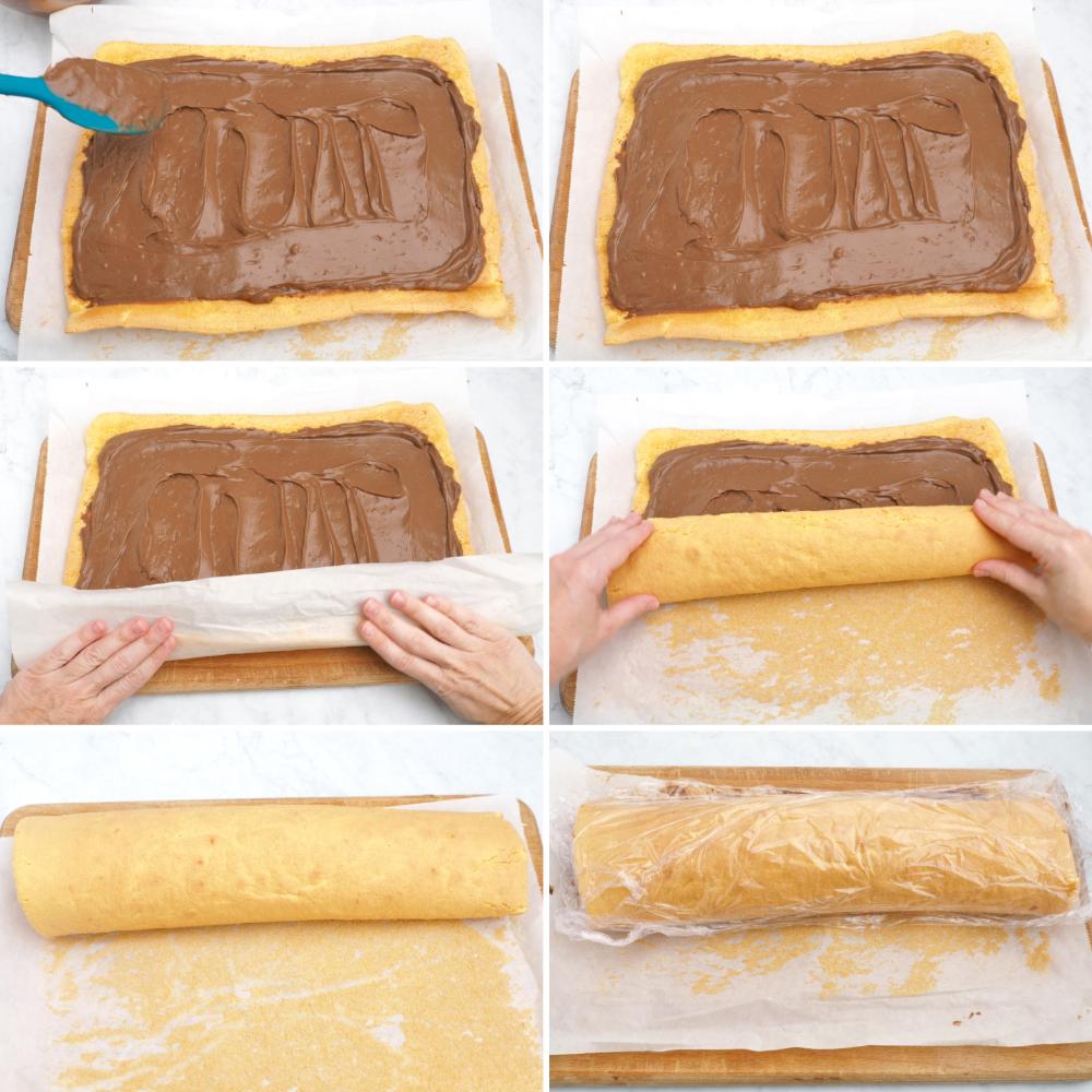 Tronco de Navidad o Bûche de Nöel - Paso 15