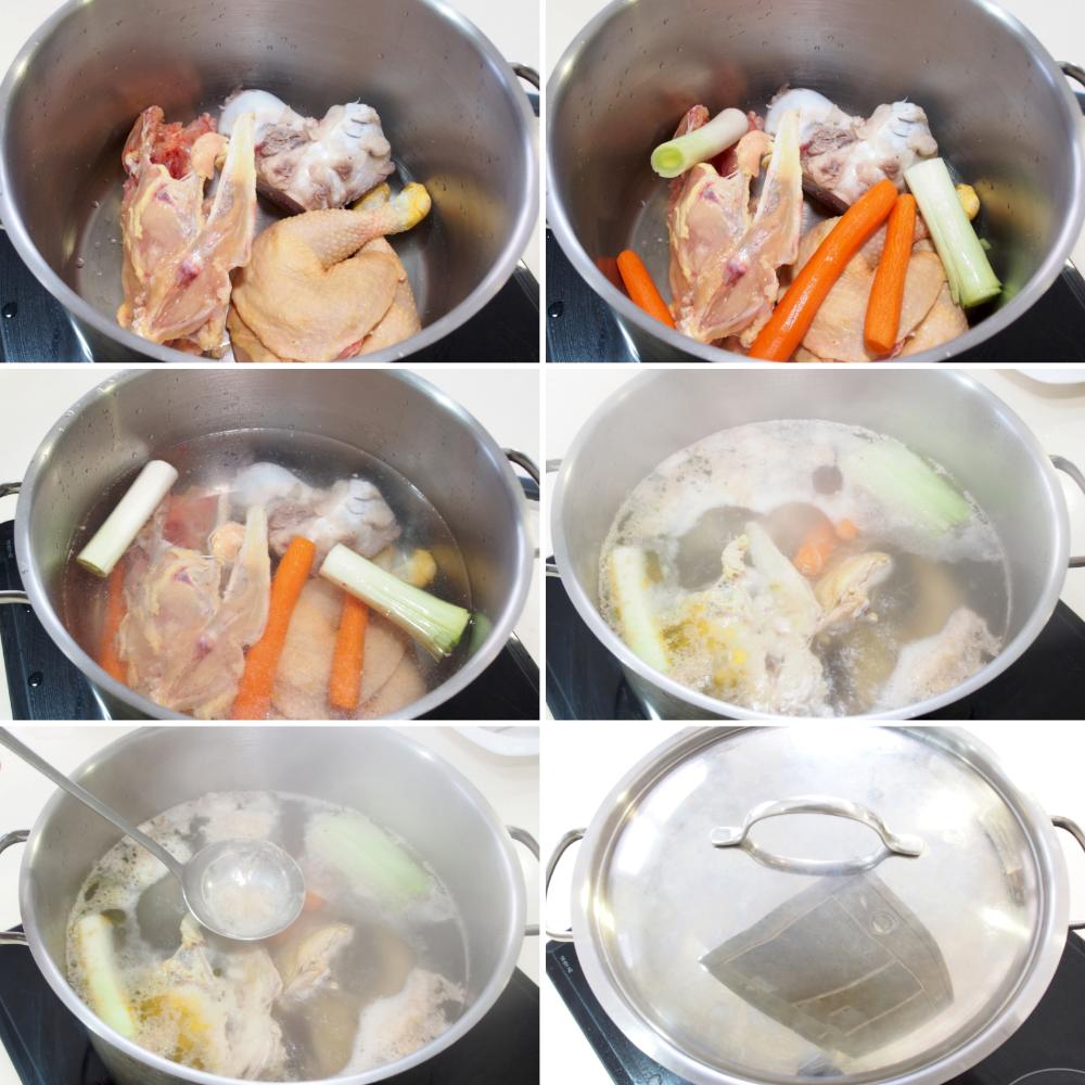 Sopa de picadillo - Paso 1