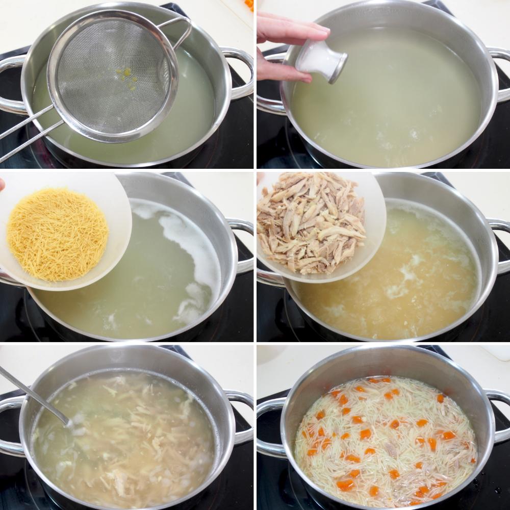 Sopa de picadillo - Paso 4