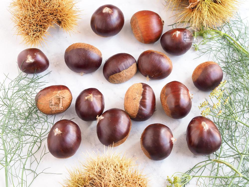 Puré de castañas para carne - Paso 1