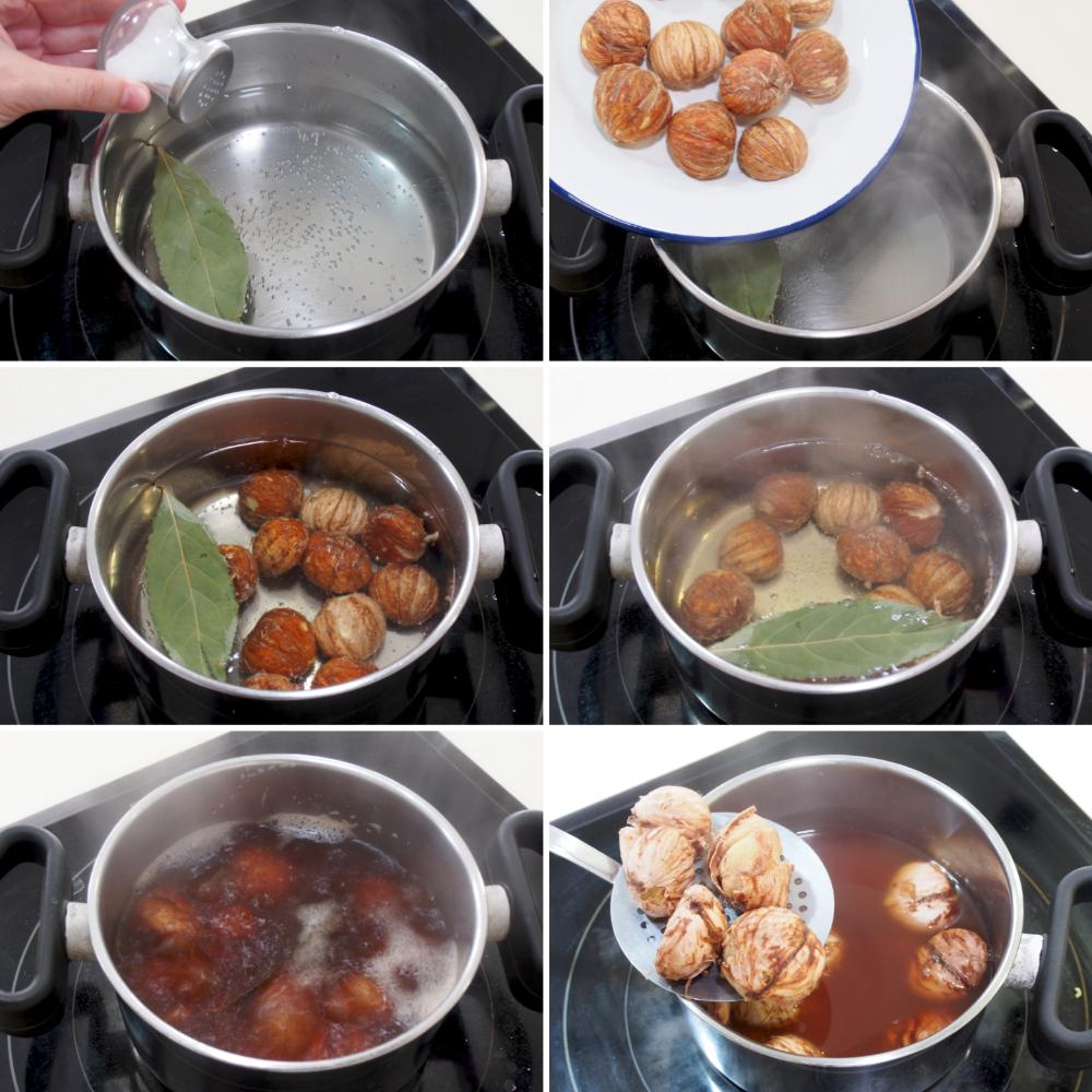 Puré de castañas para carne - Paso 3