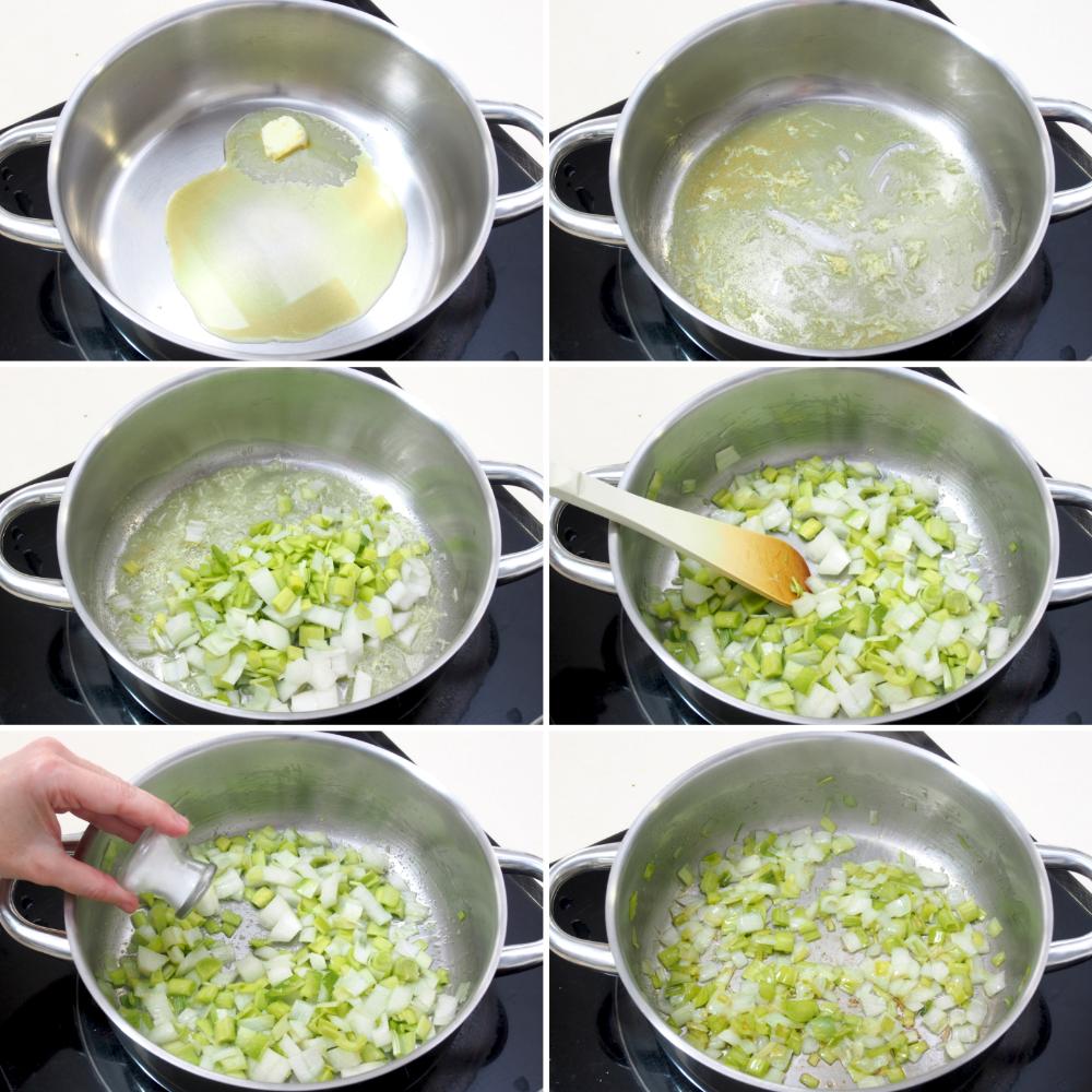 Crema de setas - Paso 2