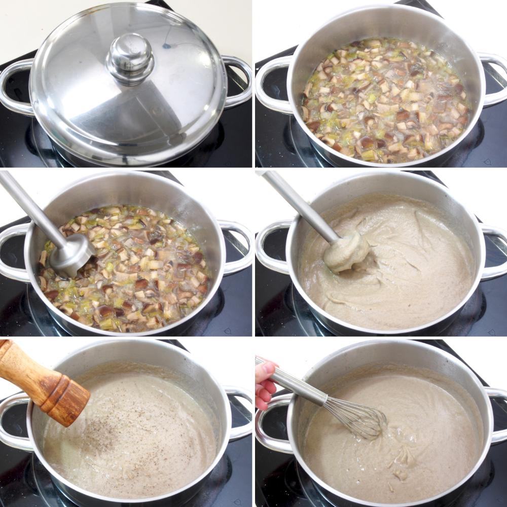 Crema de setas - Paso 4