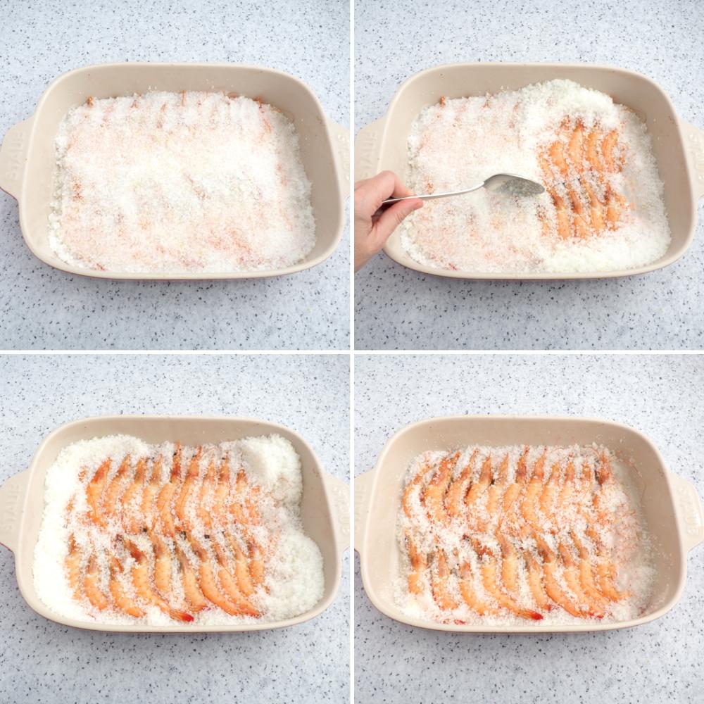 Gambas a la sal - Paso 4