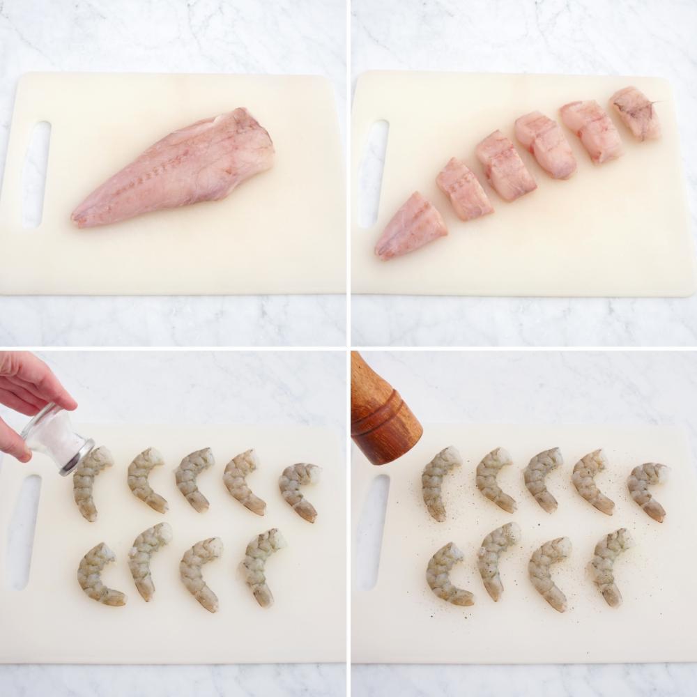 Rape a la marinera - Paso 1