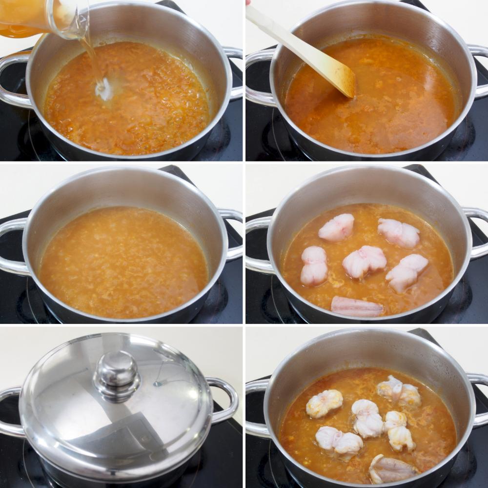 Rape a la marinera - Paso 6