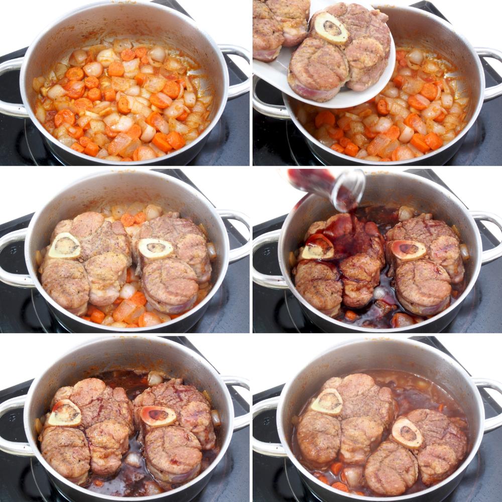 Osobuco al vino tinto - Paso 6