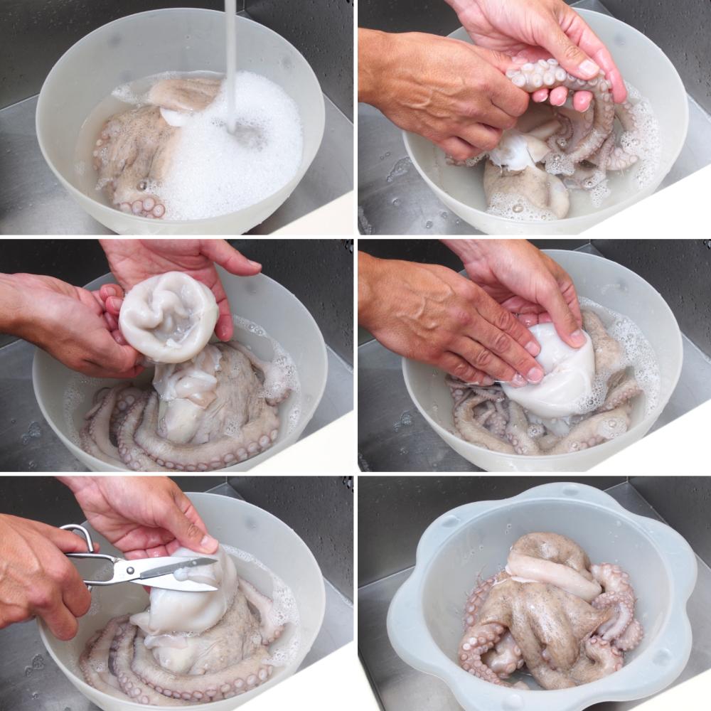 Salpicón de pulpo - Paso 1