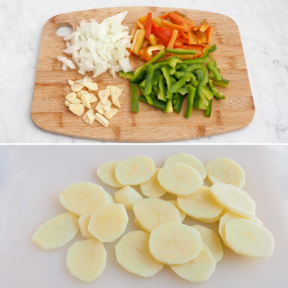 Rodaballo guisado con patatas - Paso 2