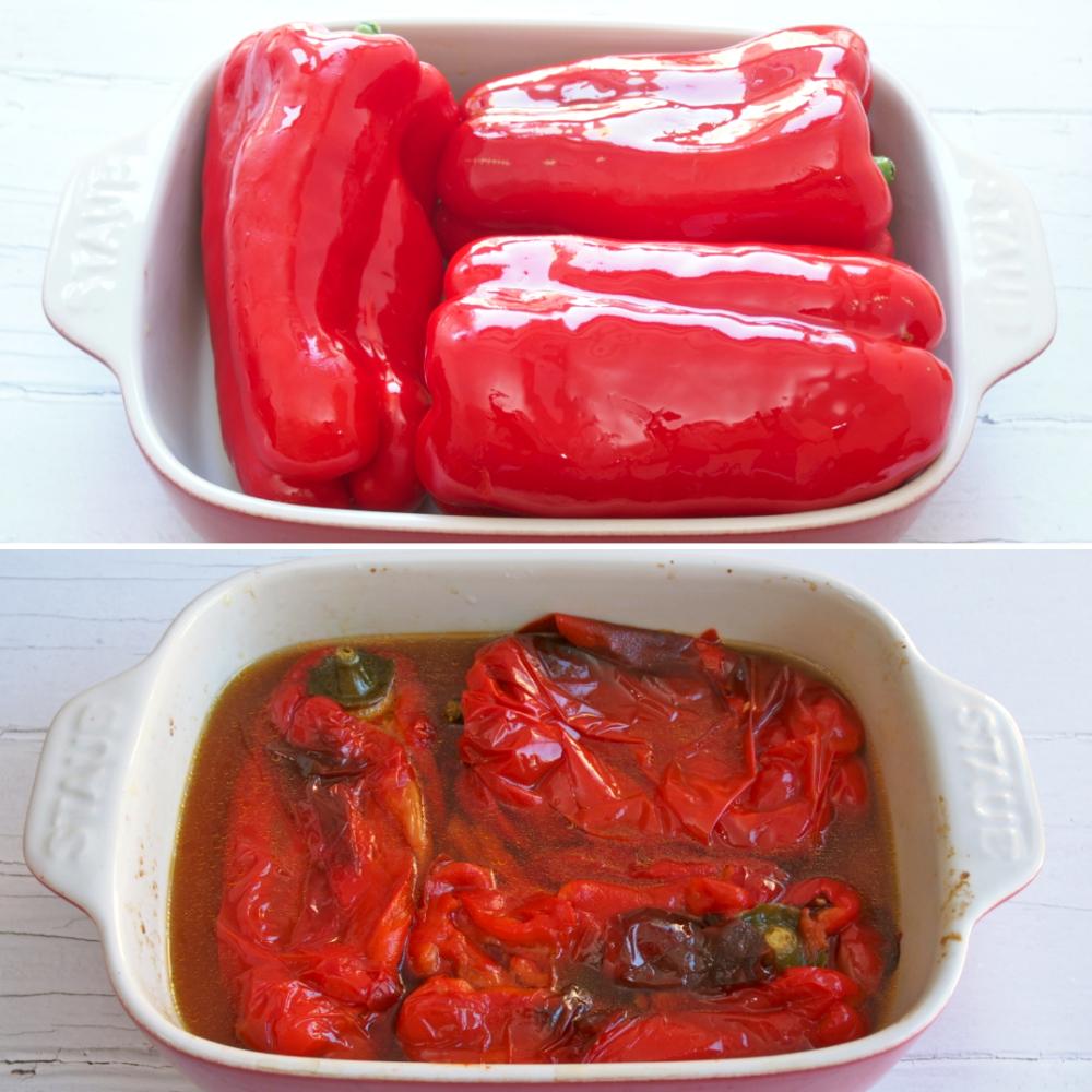 Pimientos confitados - Paso 1