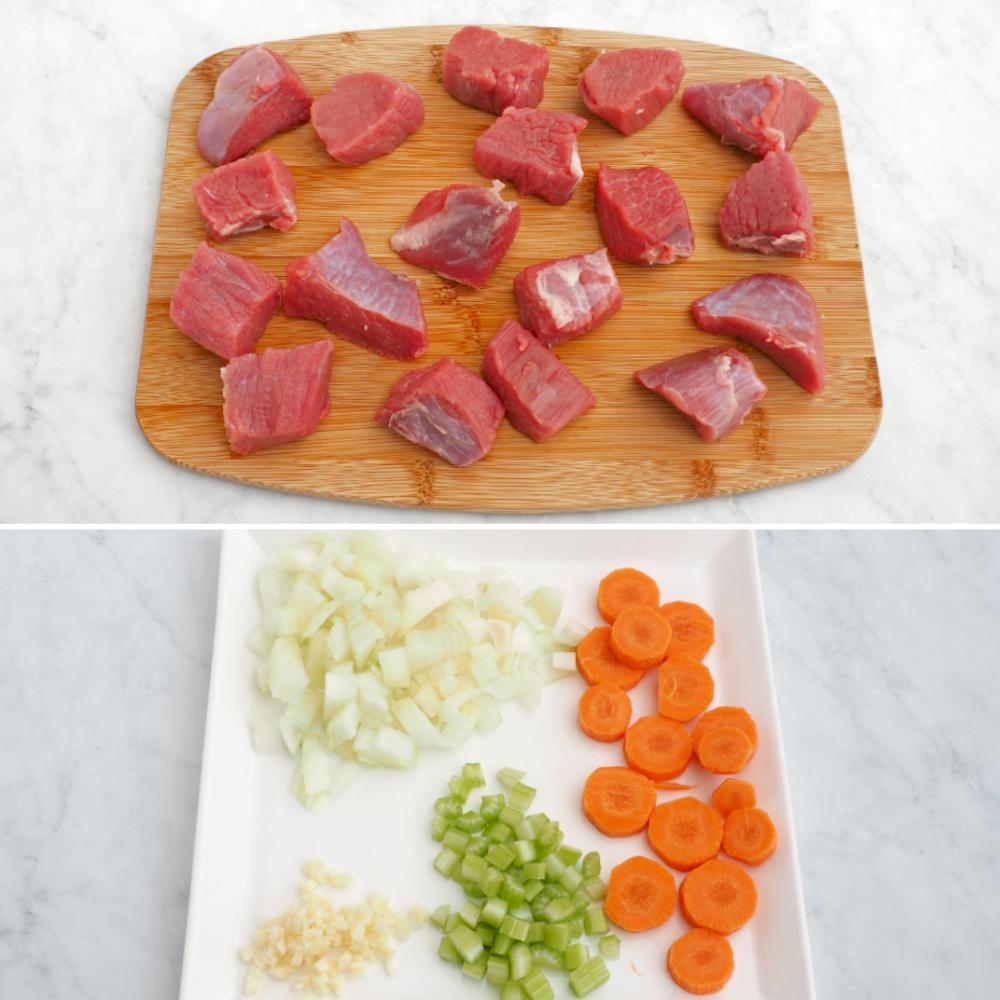 Estofado de ternera con cerveza Guinness - Paso 1