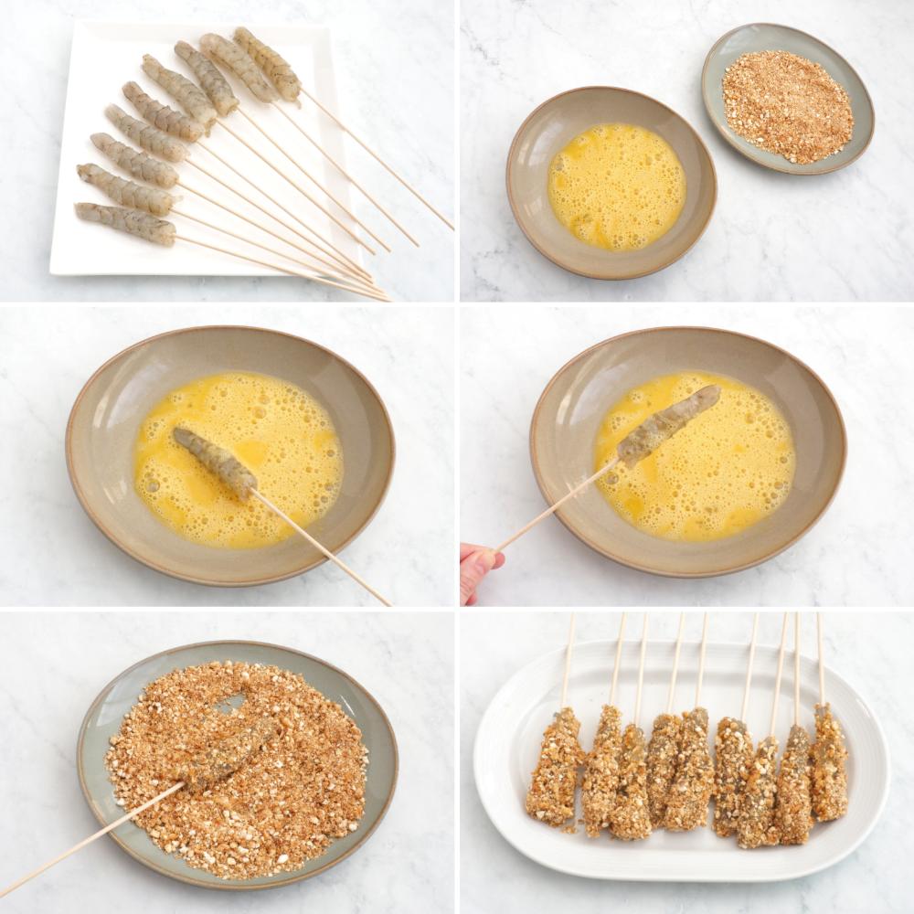 Langostinos rebozados crujientes - Paso 3