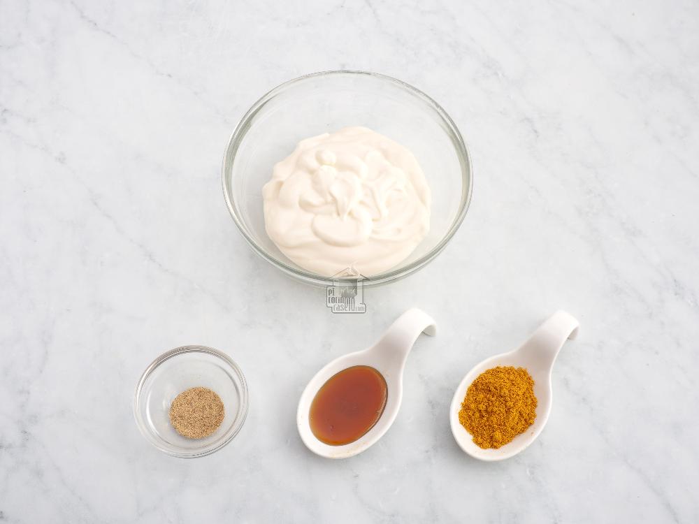 Mayonesa de curry - Paso 1