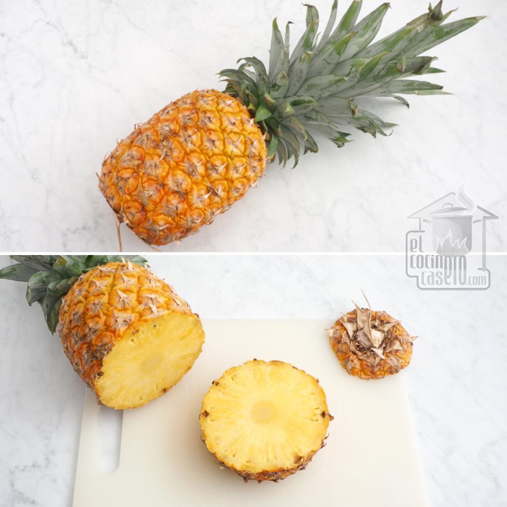 Piña a la plancha - Paso 1