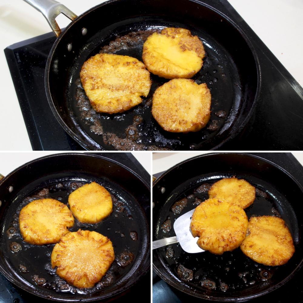 Piña a la plancha - Paso 4