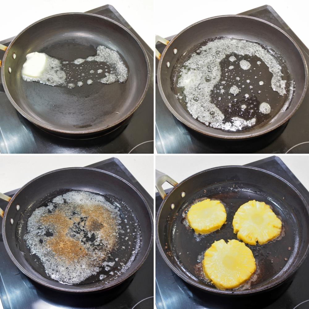 Piña a la plancha - Paso 3