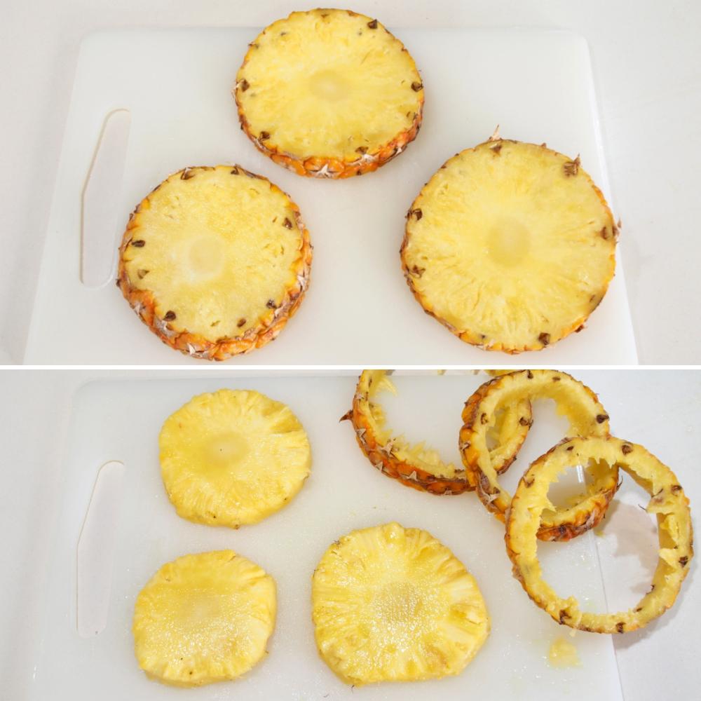 Piña a la plancha - Paso 2