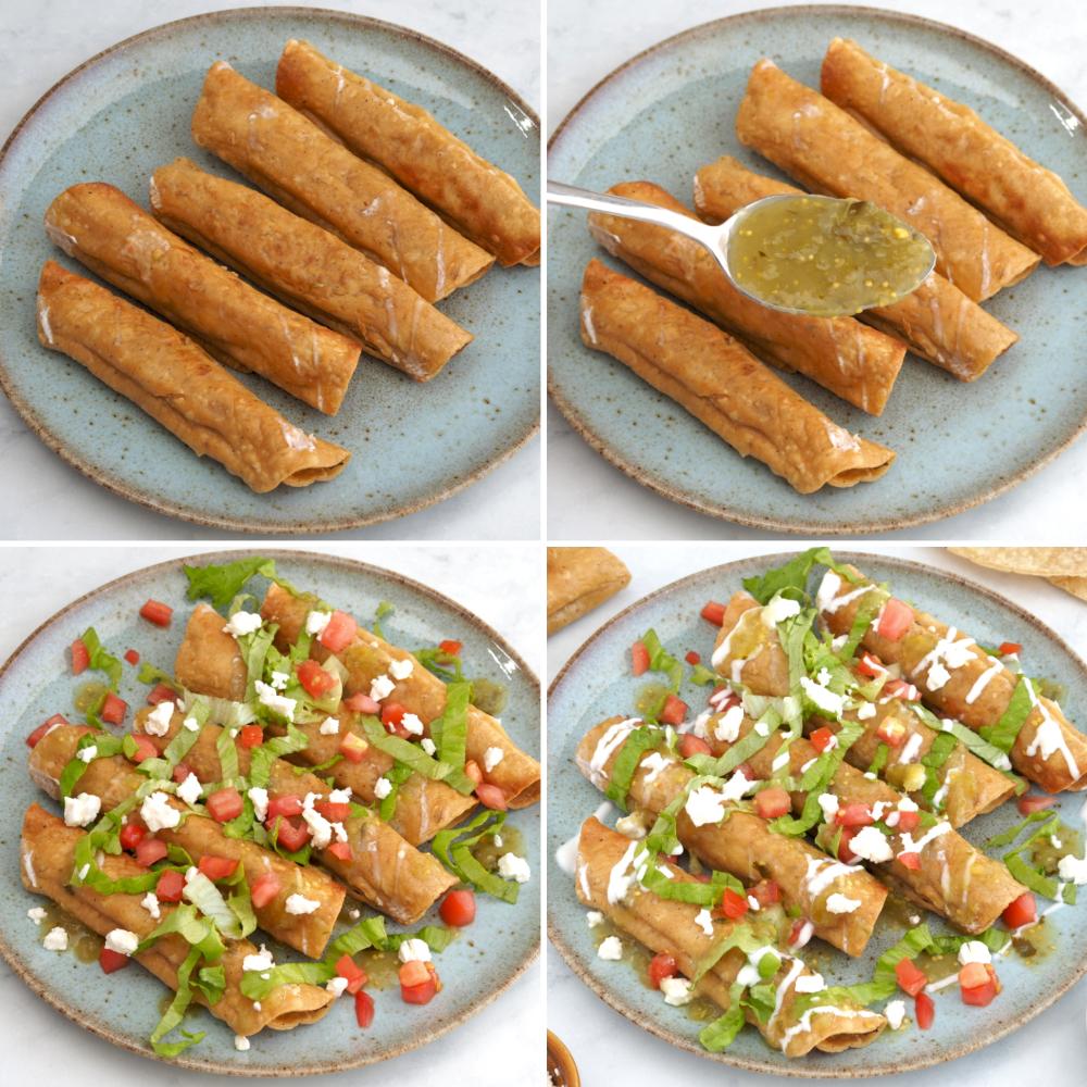 Flautas de pollo - Paso 7