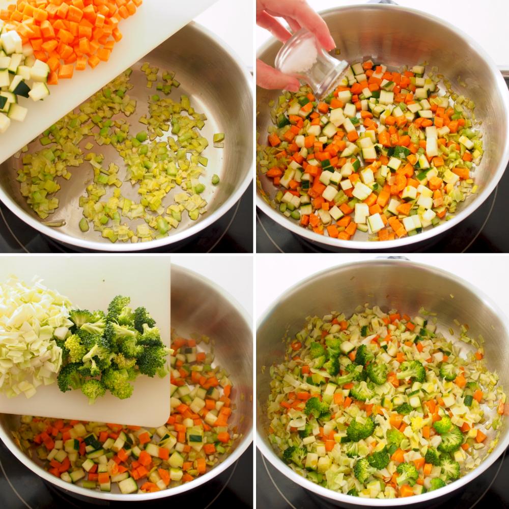 Sopa de verduras - Paso 3