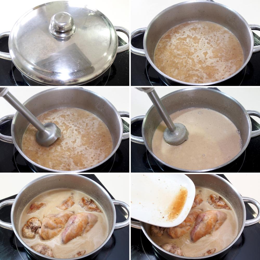 Conejo en salsa de almendras - Paso 7