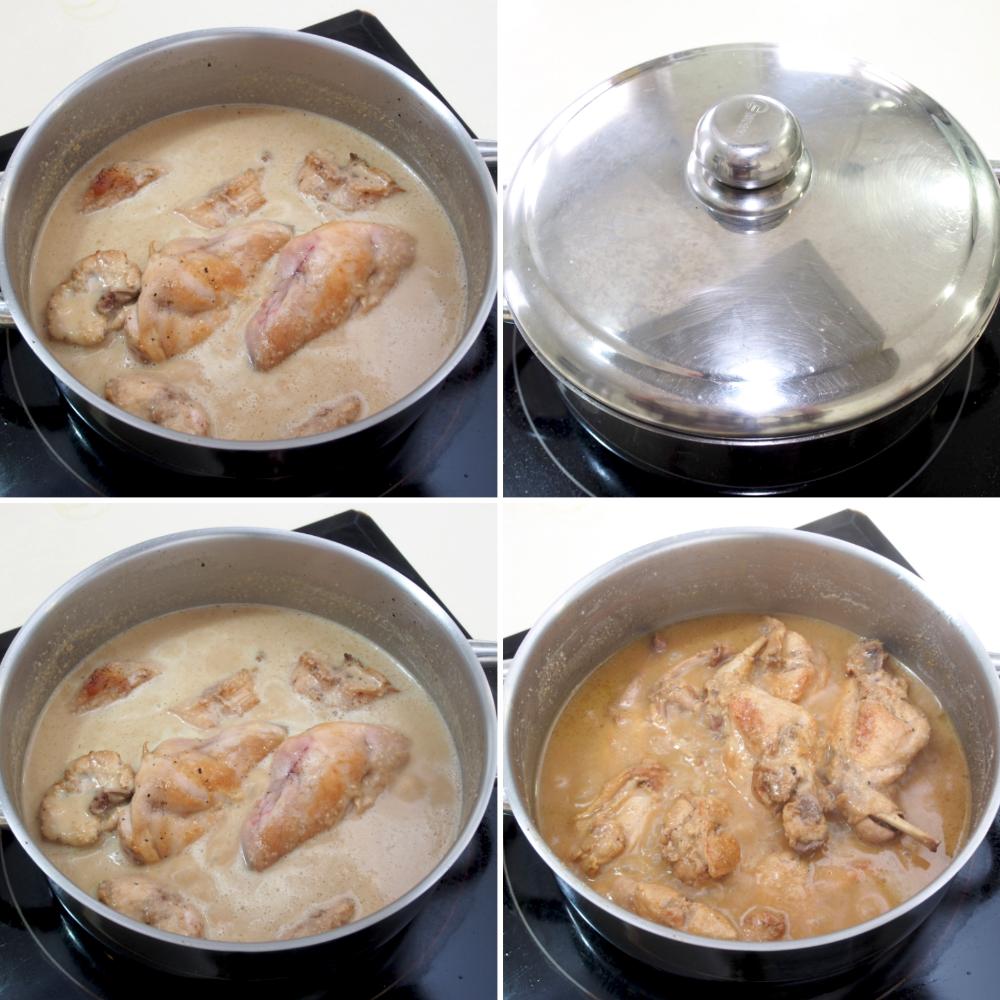 Conejo en salsa de almendras - Paso 8