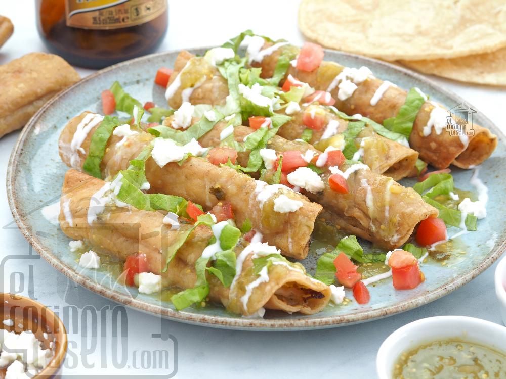 Flautas de pollo