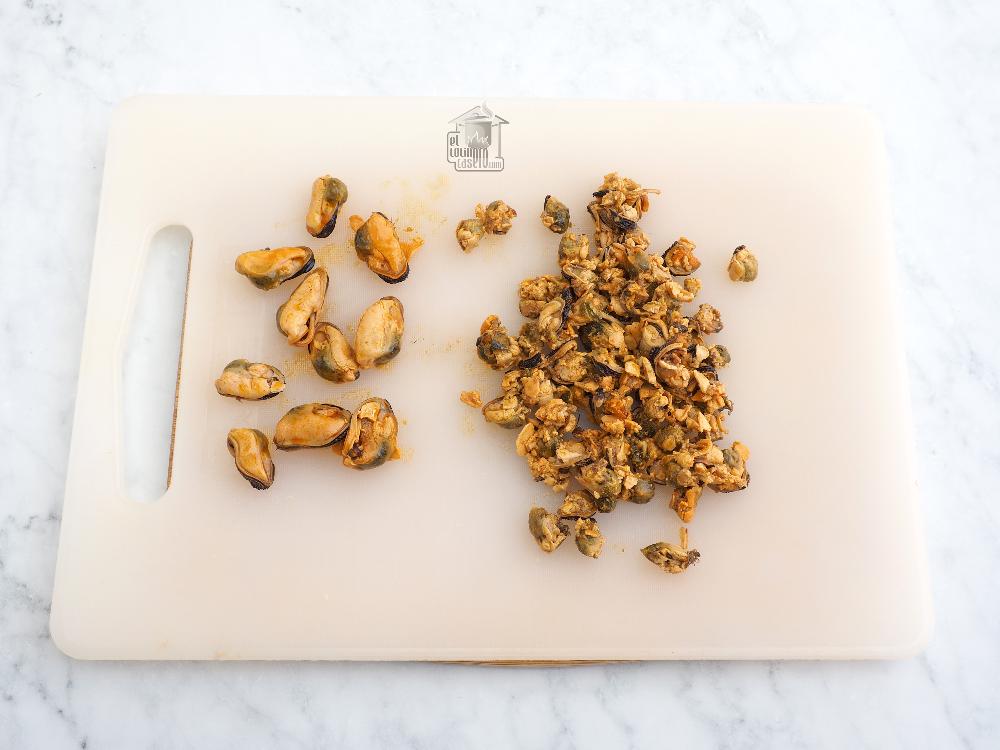 Croquetas de mejillones en escabeche - Paso 1