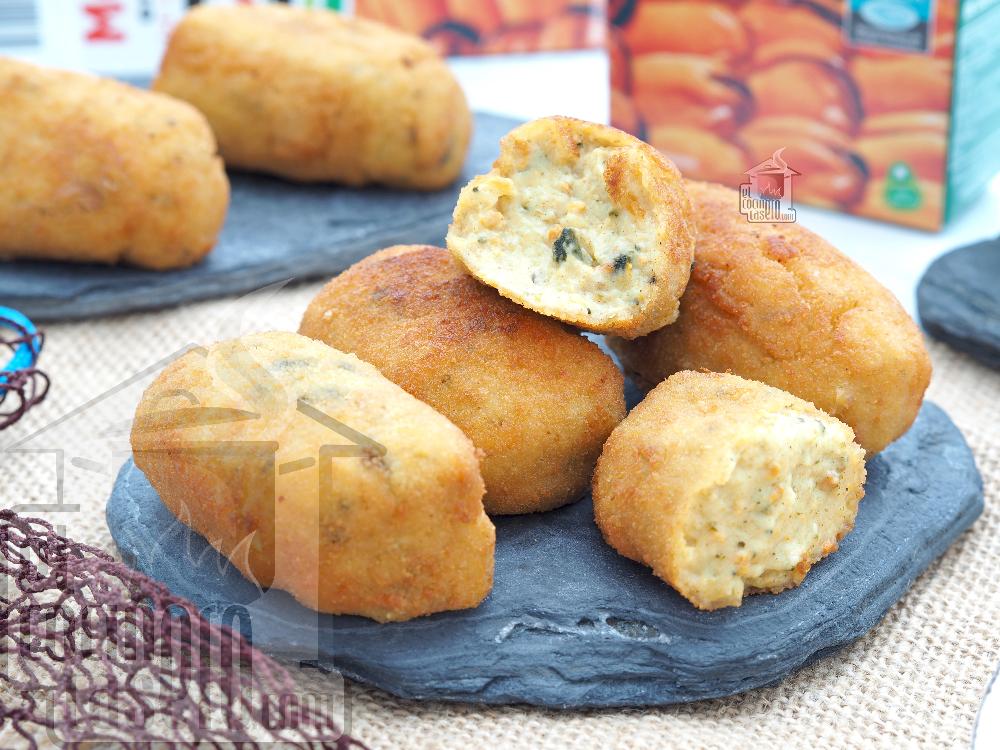 Croquetas de mejillones en escabeche
